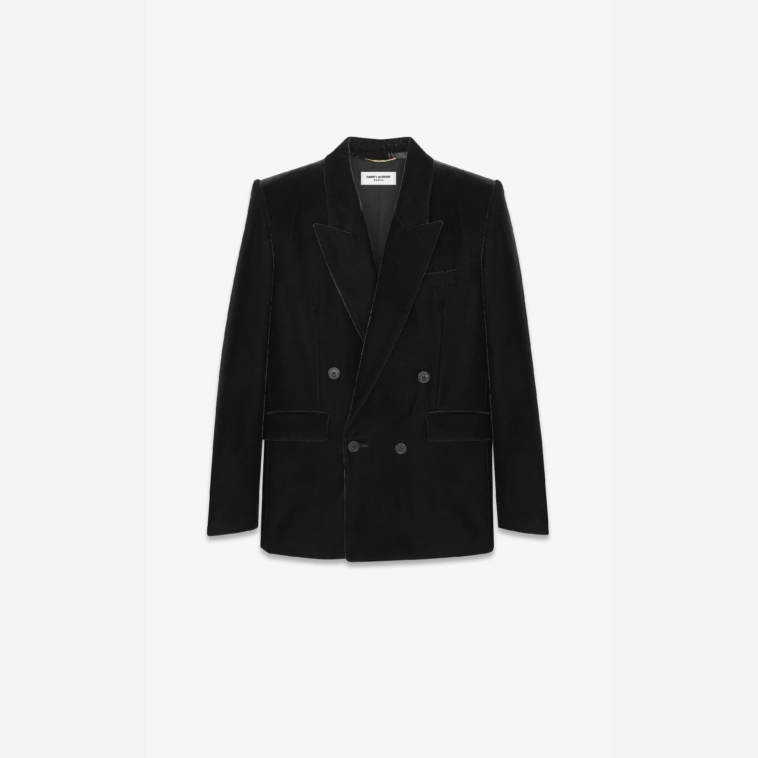 商品Yves Saint Laurent|【预售】 YSL圣罗兰 25春夏 女士 西服外套 绒面外套 739698Y525R1000 ,价格¥21721,第1张图片