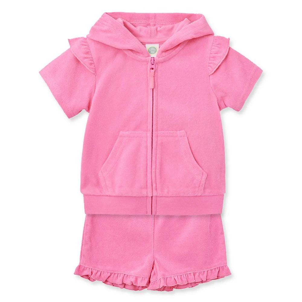 商品Little Me|Baby Girls Coordinating Terry Swim Cover-Up Set,价格¥268,第5张图片详细描述