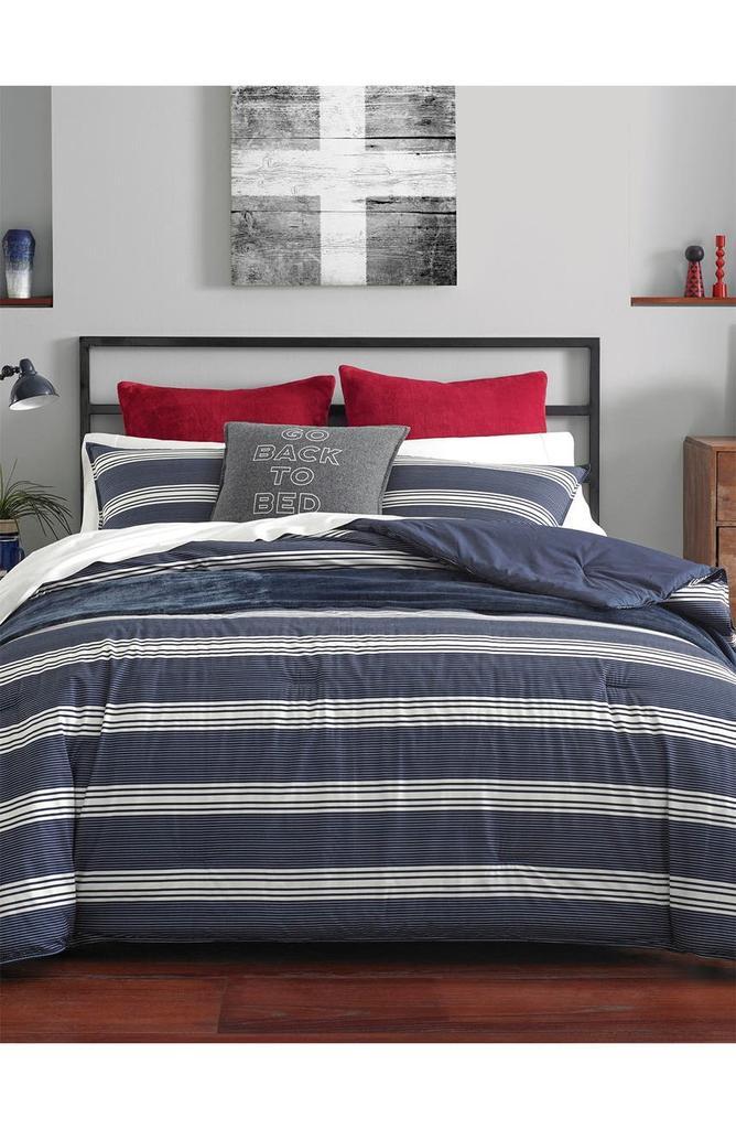 商品Nautica|Craver Navy Duvet Cover Set - Twin,价格¥592,第4张图片详细描述