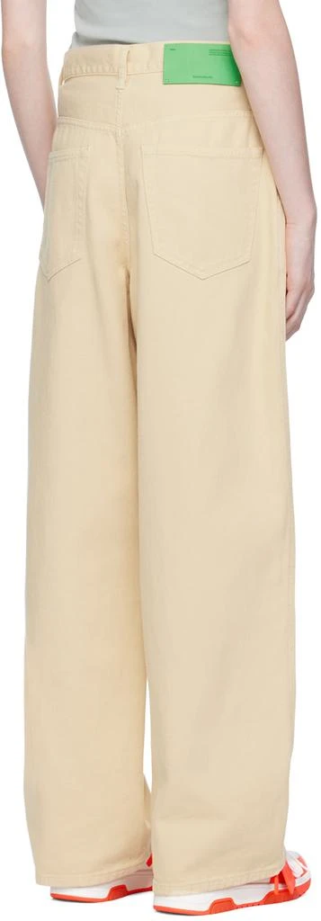 商品Off-White|Beige Patch Jeans,价格¥3895,第3张图片详细描述