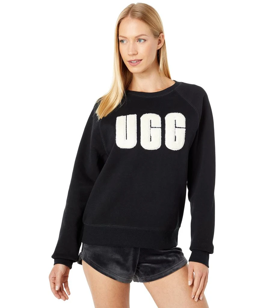 商品UGG|Madeline Fuzzy Logo Crew Neck T-Shirt,价格¥663,第1张图片
