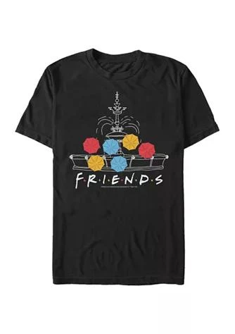 商品Friends|Friends Fountain Umbrellas Graphic Short Sleeve T Shirt,价格¥149,第1张图片