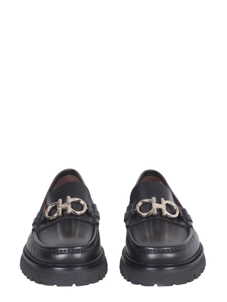商品Salvatore Ferragamo|Salvatore Ferragamo Men's  Black Other Materials Loafers,价格¥5909,第1张图片
