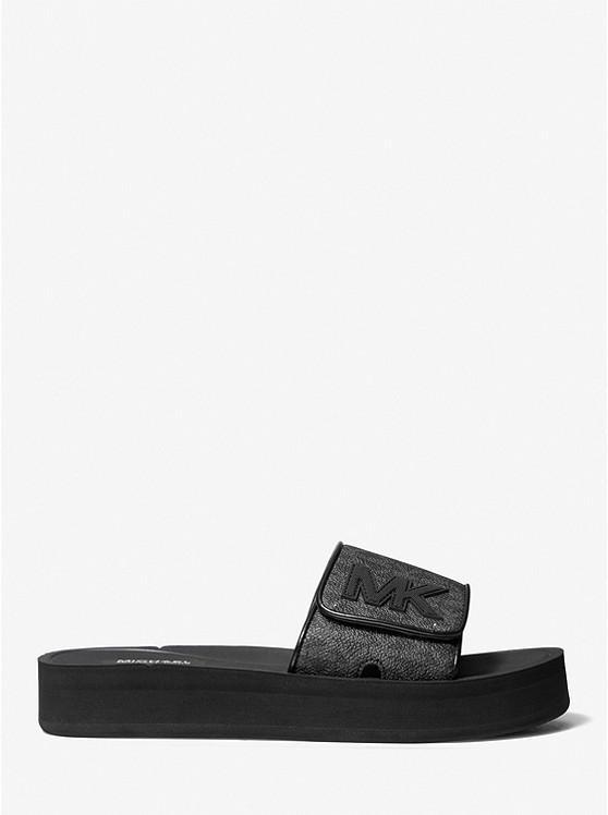 商品Michael Kors|Logo Platform Slide Sandal,价格¥556,第4张图片详细描述