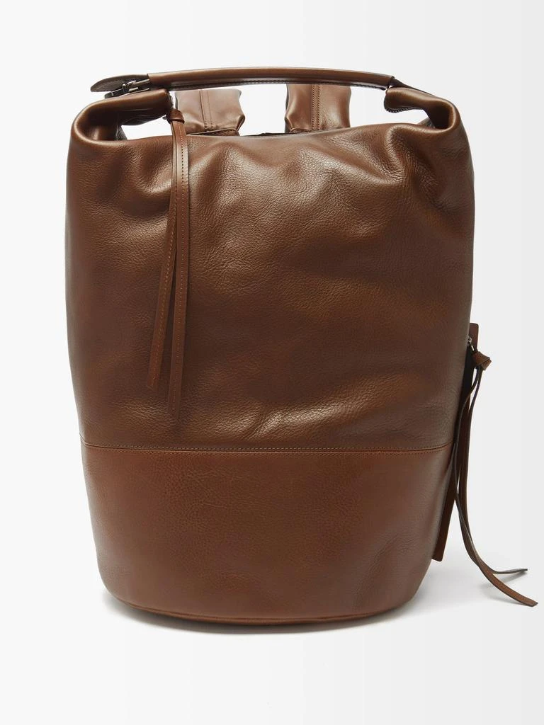 商品Lemaire|Grained-leather backpack,价格¥12367,第1张图片