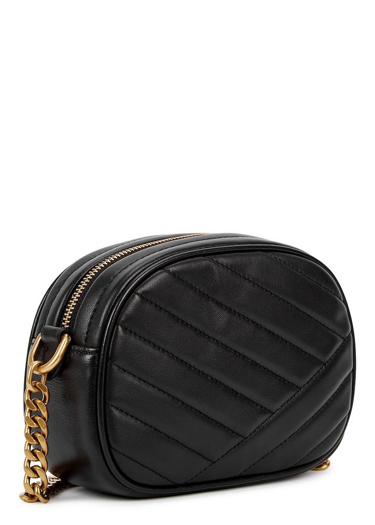 商品Tory Burch|Kira small black quilted leather camera bag,价格¥3104,第4张图片详细描述