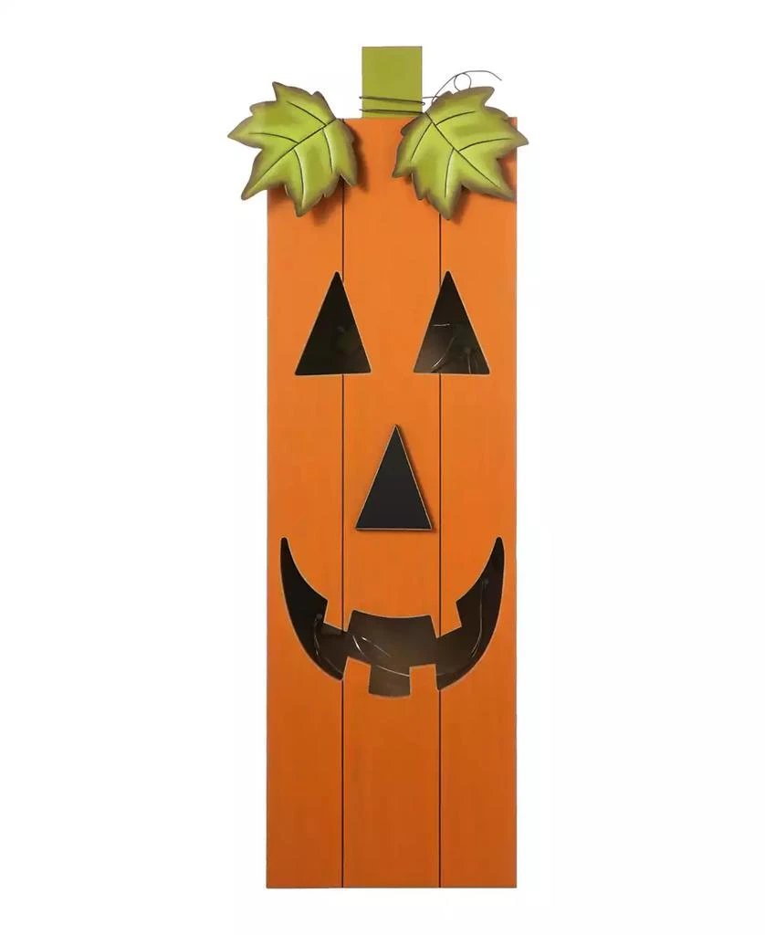 商品Glitzhome|Lighted Halloween Wooden Pumpkin Porch Decor, 30",价格¥1454,第2张图片详细描述