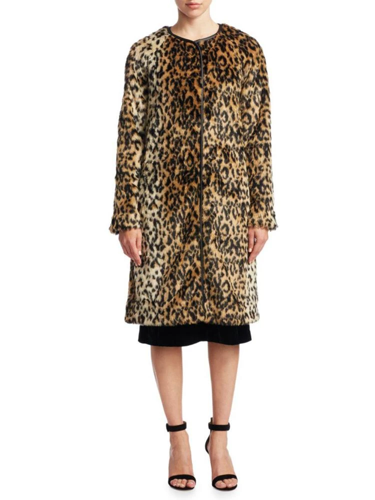 商品Scripted|Leopard-Print Faux Fur Jacket,价格¥1593,第3张图片详细描述