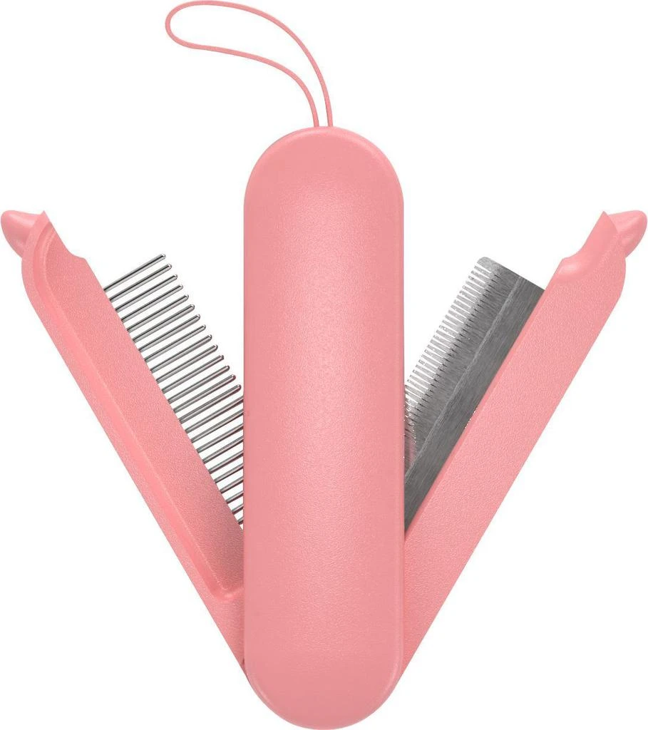 商品Pet Life|'JOYNE' Multi-Functional 2-in-1 Swivel Travel Grooming Comb and Deshedder,价格¥175,第5张图片详细描述