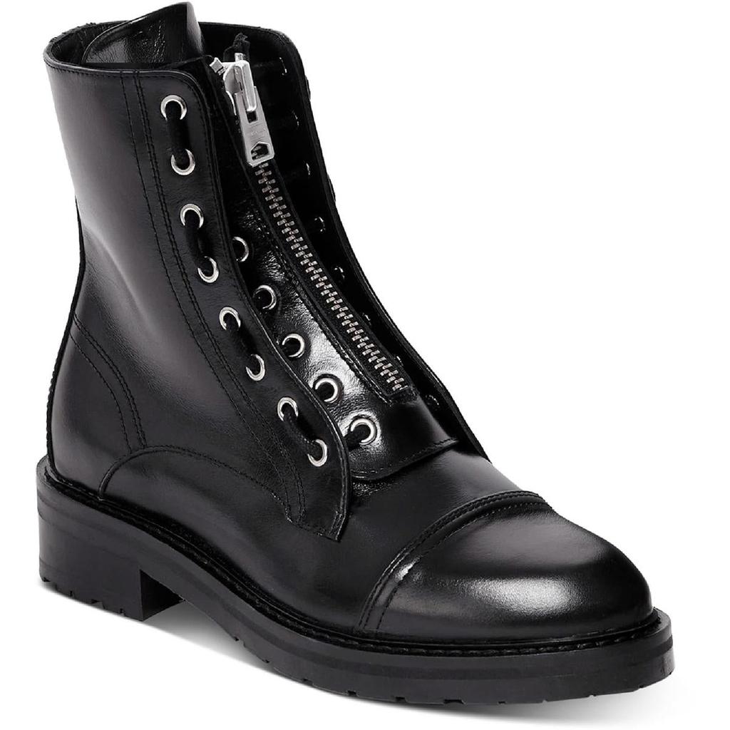 All Saints Womens Ariel Leather Leather Ankle Boot Combat & Lace-up Boots商品第1张图片规格展示