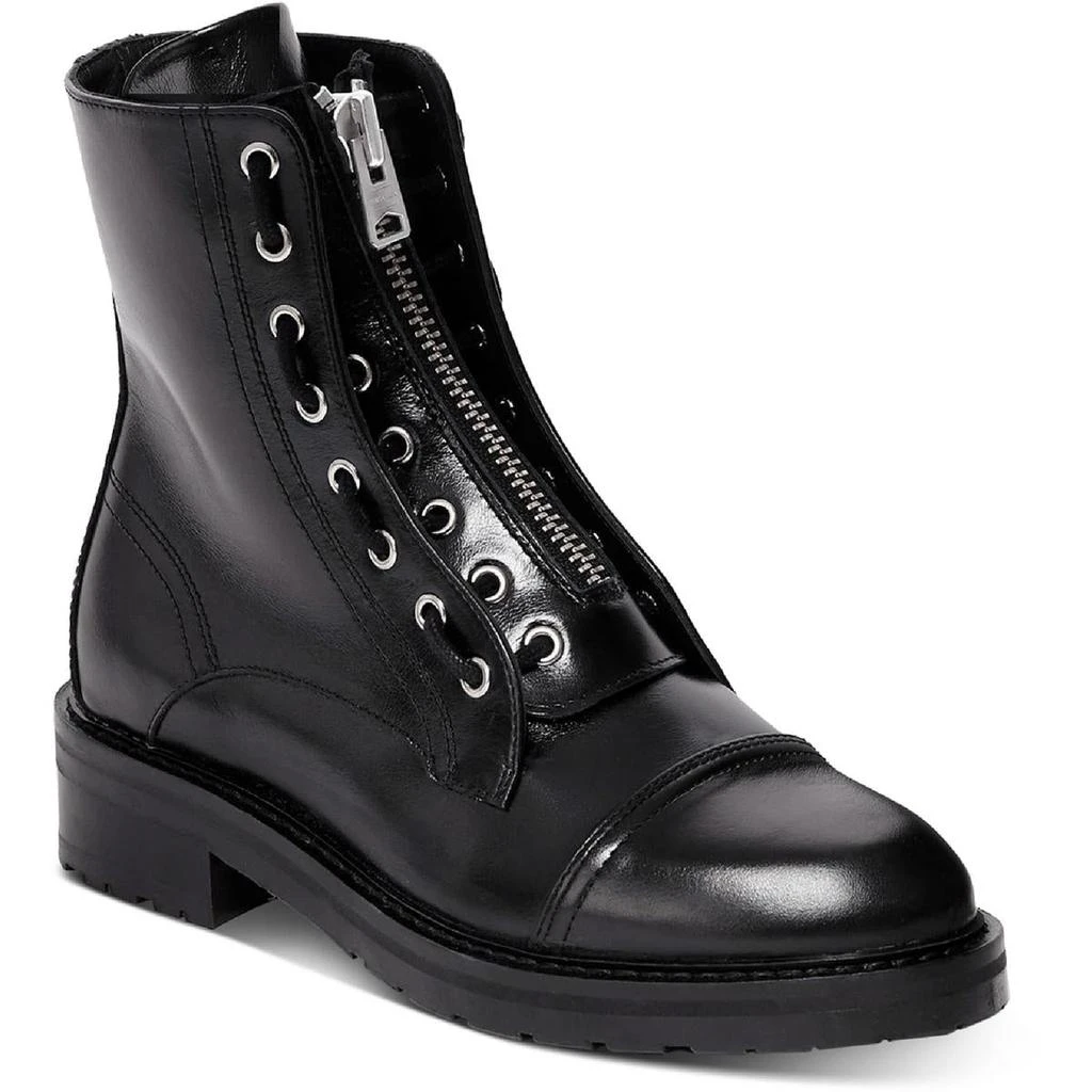 商品ALL SAINTS|All Saints Womens Ariel Leather Leather Ankle Boot Combat & Lace-up Boots,价格¥522,第1张图片