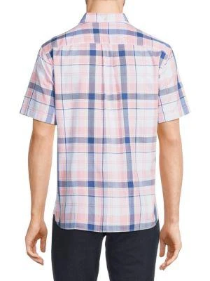 商品Brooks Brothers|​Regent Fit Short Sleeve Plaid Oxford Shirt,价格¥263,第2张图片详细描述