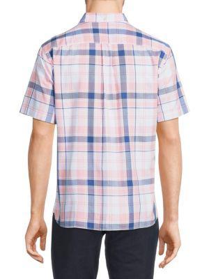 商品Brooks Brothers|​Regent Fit Short Sleeve Plaid Oxford Shirt,价格¥247,第4张图片详细描述