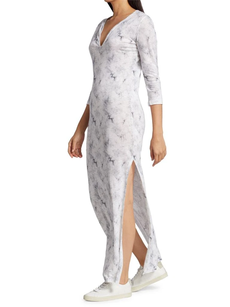 Cloud-Print Linen Maxi Dress 商品