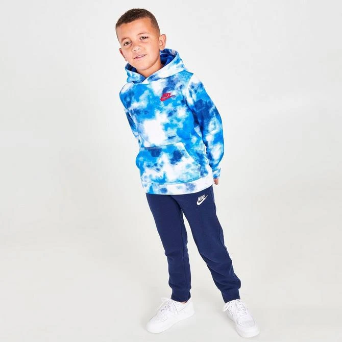 商品NIKE|Boys' Little Kids' Nike Allover Print Club Fleece Hoodie,价格¥297,第2张图片详细描述