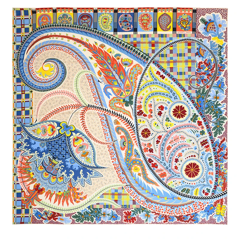 商品[国内直发] Hermes|HERMÈS 蓝色女士围巾 SCARF140CSBLU26,价格¥9226,第1张图片