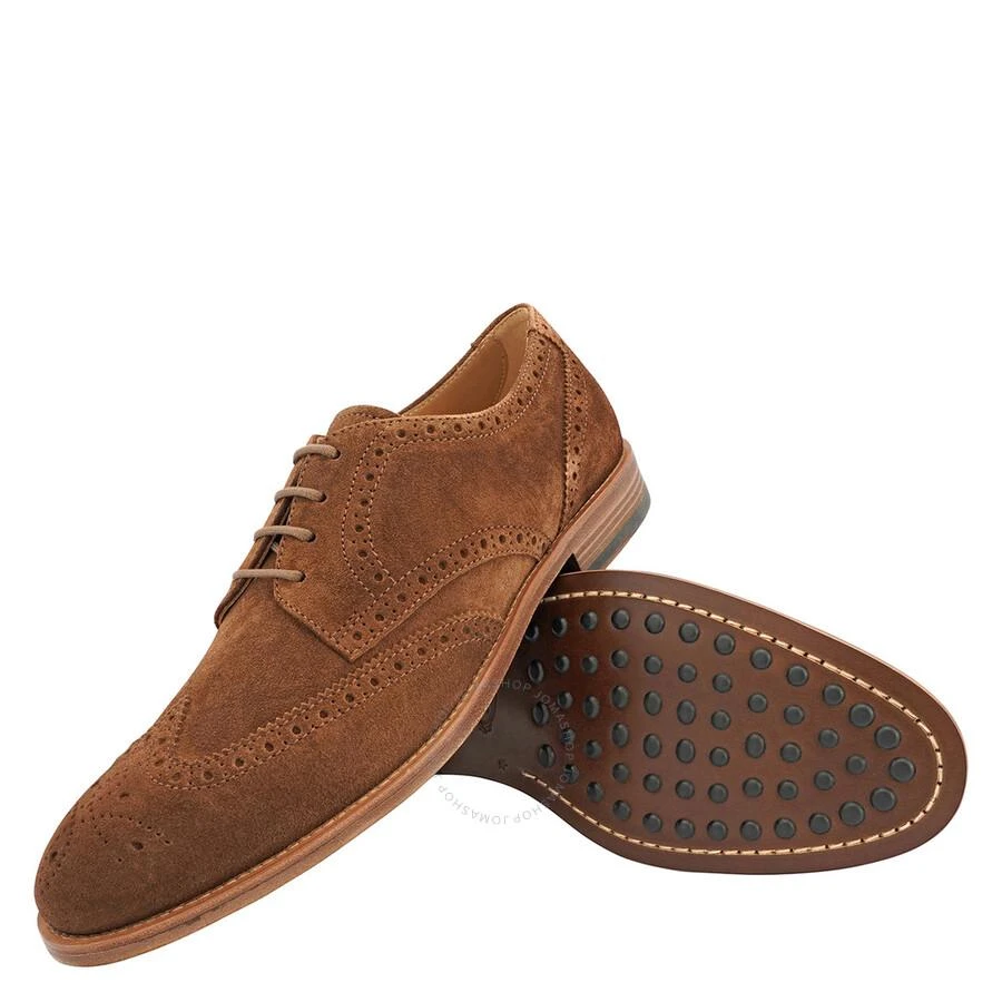 商品Tod's|Men's Walnut Light Wingtip Perforated Lace-Ups Derby,价格¥1482,第2张图片详细描述