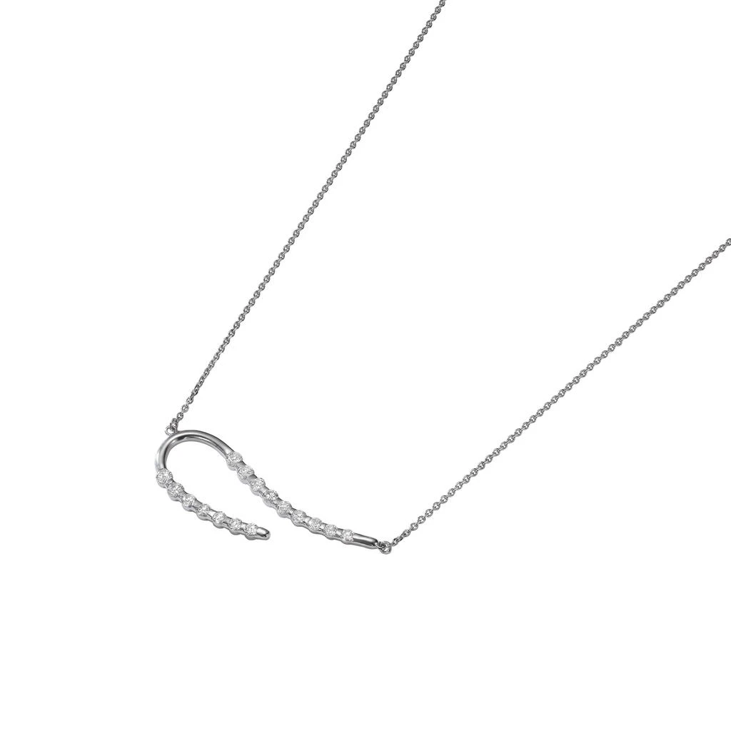 商品AME|Âme Q 18K White Gold, Lab-Grown Diamond 1.06ct. tw. Bar Necklace,价格¥21339,第2张图片详细描述