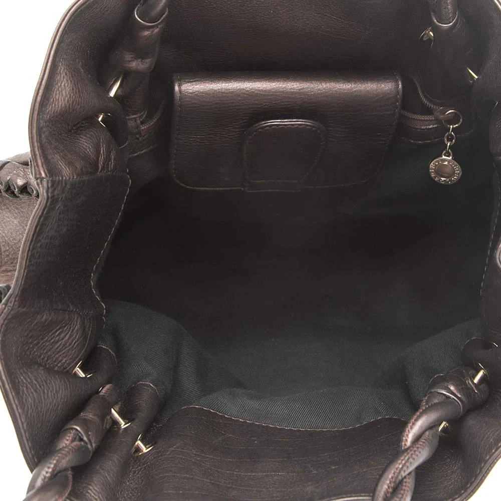 Bvlgari Metallic Brown Leather Twistino Tina Shopper Tote 商品