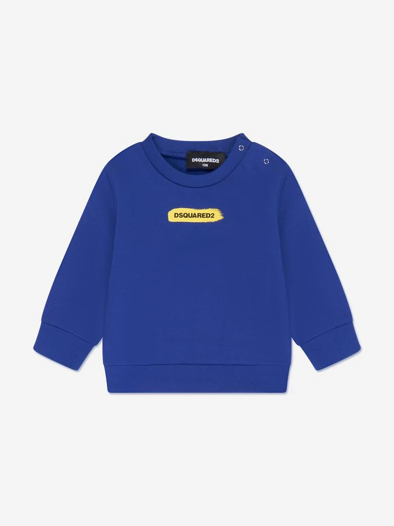 商品DSQUARED2|Baby Logo Sweatshirtin Blue,价格¥490,第1张图片