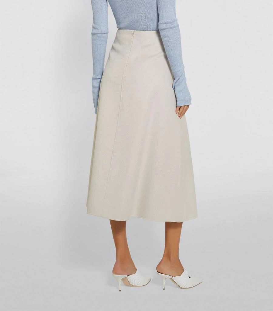 商品Max Mara|Wool-Angora A-Line Midi Skirt,价格¥4666,第3张图片详细描述
