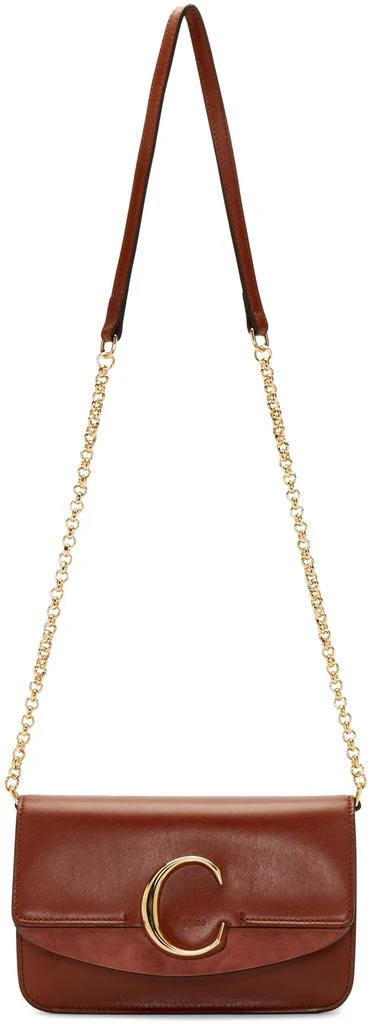 商品Chloé|Brown 'Chloé C' Chain 斜挎包,价格¥5959,第1张图片