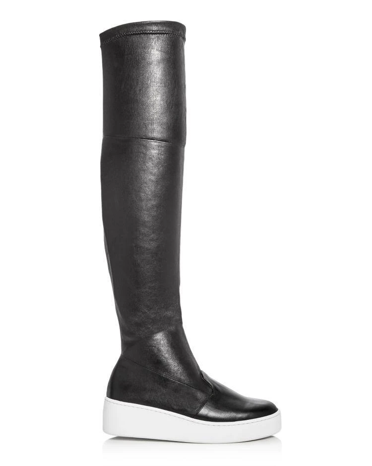 商品ROBERT CLERGERIE|Women's Tinatua Leather Platform Over-the-Knee Boots ,价格¥3766,第2张图片详细描述