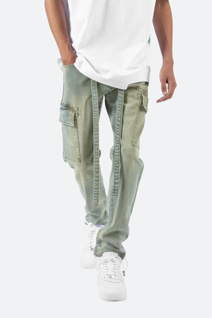 商品MNML|Denim Cargo Pants - Blue牛仔裤,价格¥255,第4张图片详细描述
