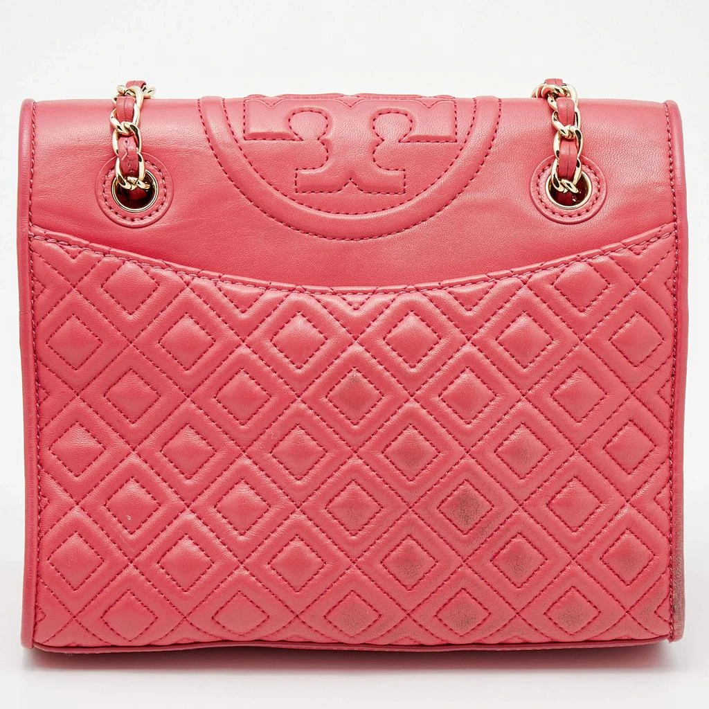 商品[二手商品] Tory Burch|Tory Burch Red Leather Medium Fleming Shoulder Bag,价格¥1157,第4张图片详细描述