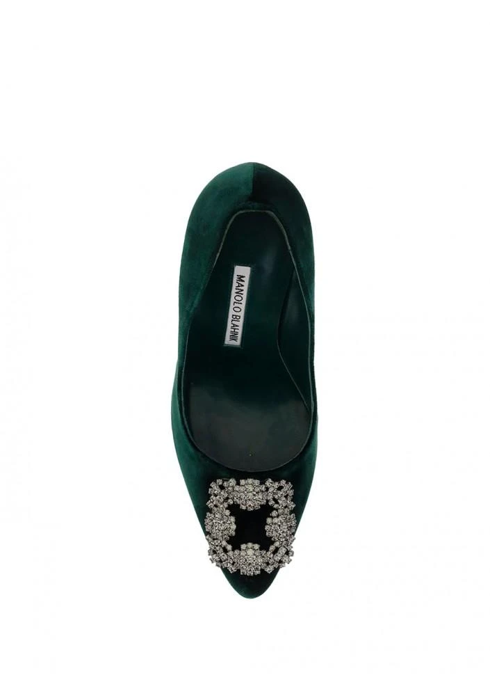 商品Manolo Blahnik| Hangisi Velvet Pumps ,价格¥8630,第4张图片详细描述