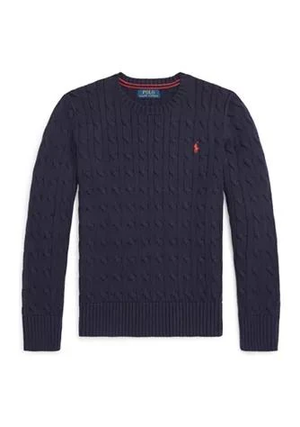 商品Ralph Lauren|男童绞花针织棉质毛衣,价格¥241,第1张图片
