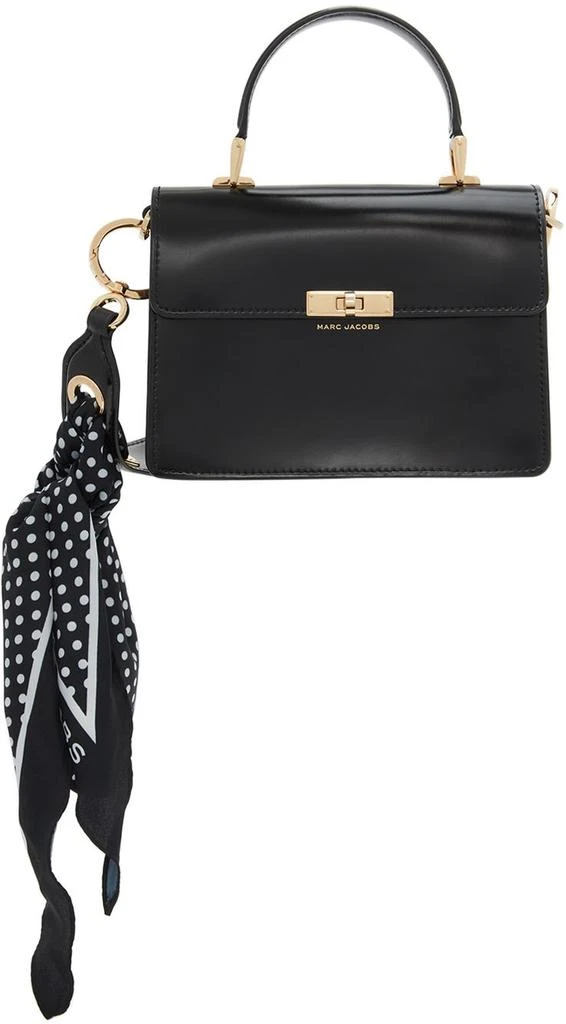 商品Marc Jacobs|黑色抛光小牛皮手提包,价格¥3153,第1张图片
