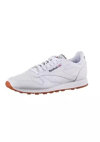 商品Reebok|Mens White Gum Classic Leather Running Shoes,价格¥453,第1张图片