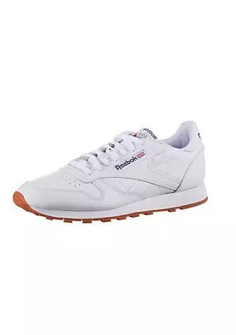 商品Reebok|Men's White/Gum Classic Leather Running Shoes,价格¥444,第1张图片