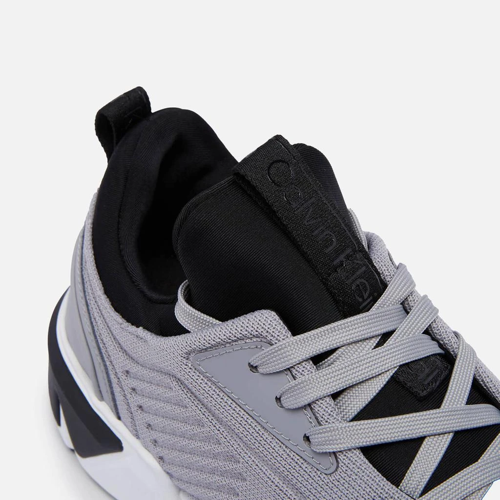 商品Calvin Klein|Calvin Klein Men's Knitted Running Style Trainers - Grey Fog,价格¥555,第4张图片详细描述