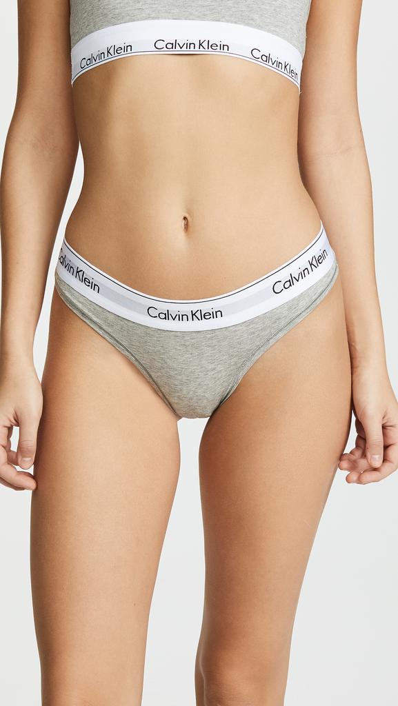 Calvin Klein Underwear 时尚棉丁字裤商品第2张图片规格展示