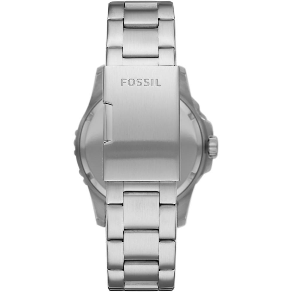 商品Fossil|Men's Blue Diver Stainless Steel Bracelet Watch 42mm,价格¥943,第5张图片详细描述