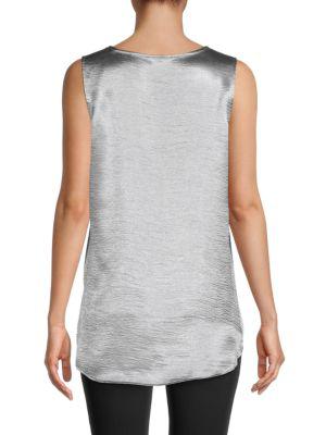 Sleeveless Split Neck Top商品第2张图片规格展示