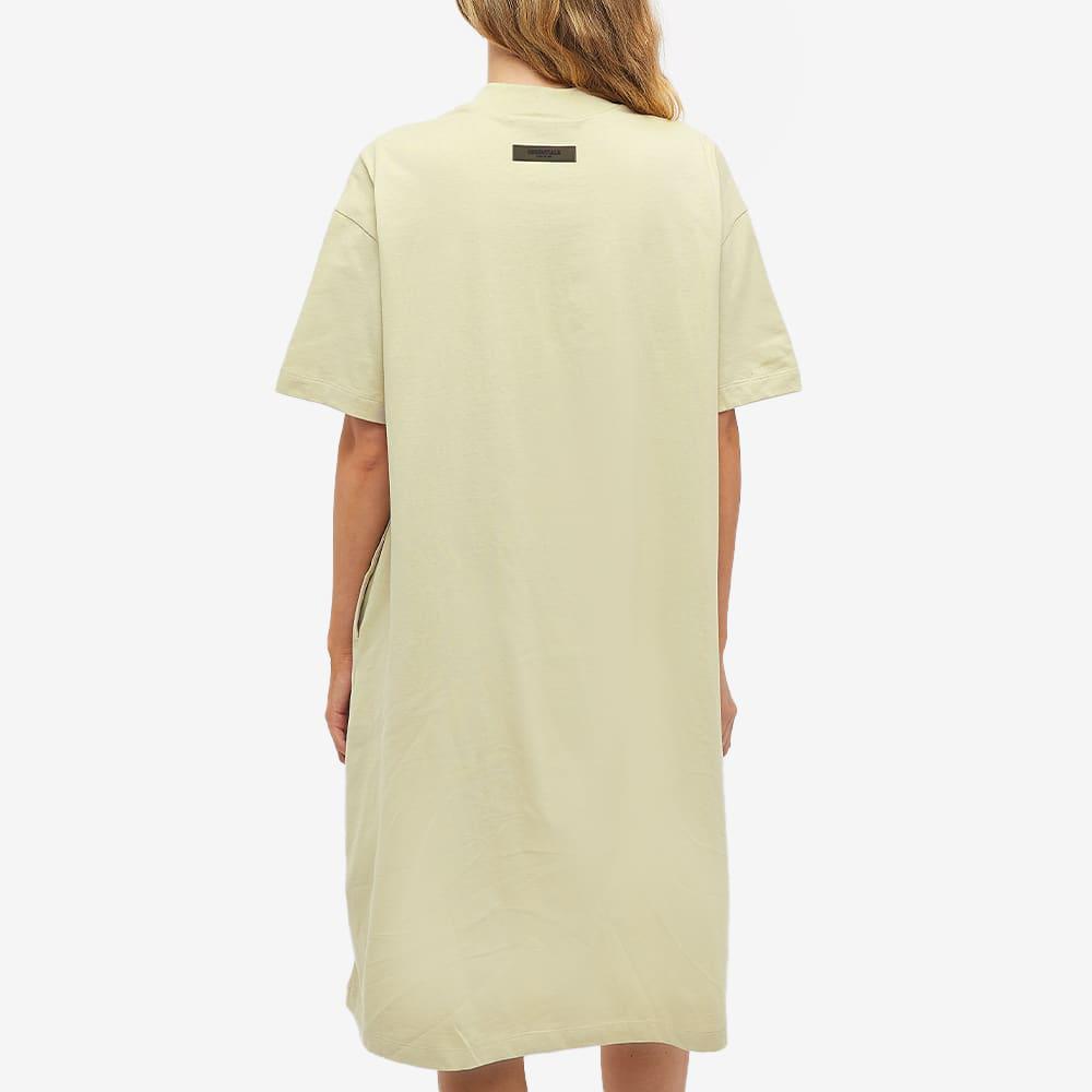 商品Essentials|Fear of God ESSENTIALS Women's Logo Tee Dress - Wheat,价格¥635,第5张图片详细描述