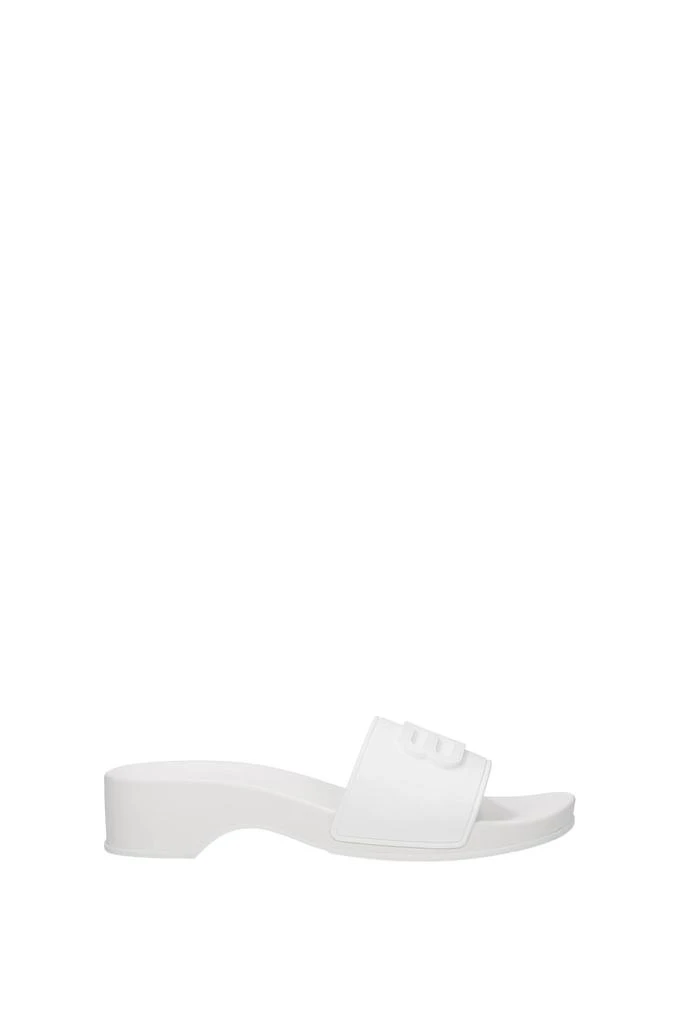 商品Balenciaga|Slippers and clogs pool Rubber White,价格¥2249,第1张图片