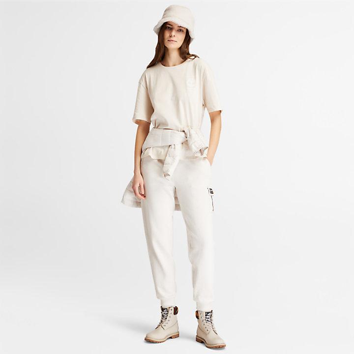 商品Timberland|Organic Cotton Utility T-shirt for Women in White,价格¥219,第5张图片详细描述