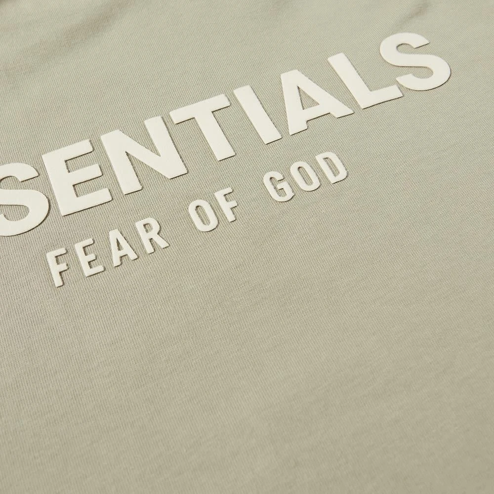 商品Essentials|Fear of God ESSENTIALS Kids Long Sleeve Logo Tee - Seafoam,价格¥392,第3张图片详细描述