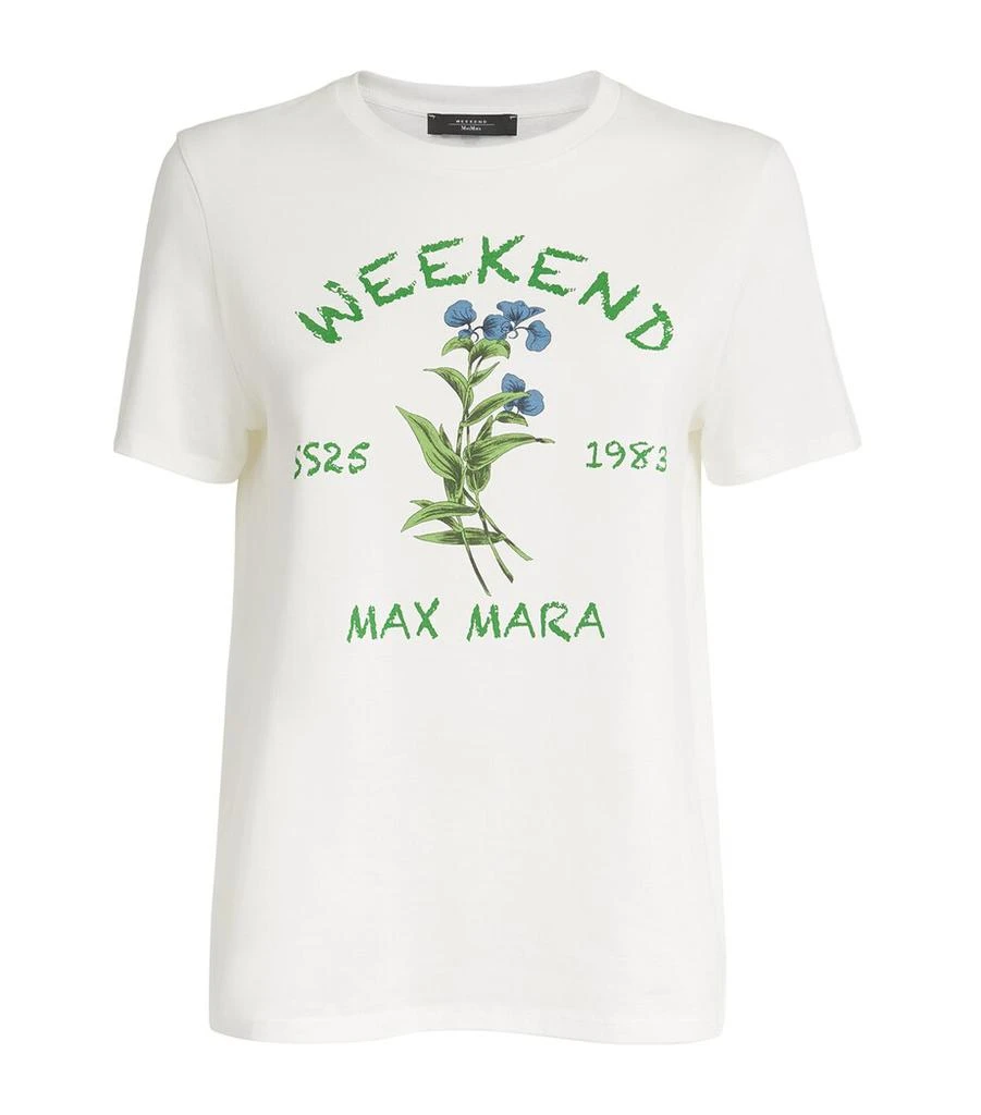 商品Weekend Max Mara|Cotton Floral T-Shirt,价格¥860,第1张图片
