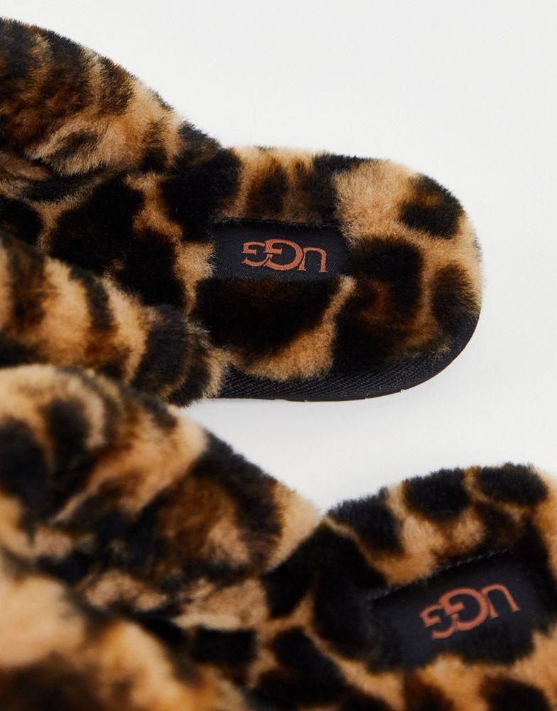 UGG Scuffita slippers in panther print商品第4张图片规格展示
