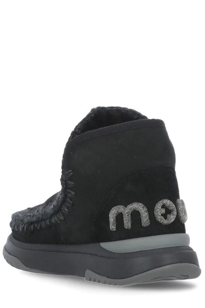 商品Mou|Mou Eskimo Logo-Glitter Whipstitch-Trim Boots,价格¥1165,第3张图片详细描述