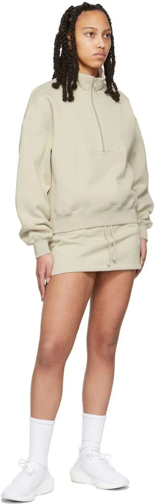 商品Essentials|Beige 1/2 Zip Pullover Sweatshirt,价格¥340,第4张图片详细描述