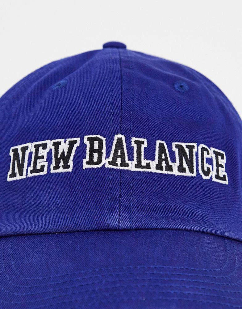 商品New Balance|New Balance collegiate logo baseball cap in navy,价格¥175,第3张图片详细描述