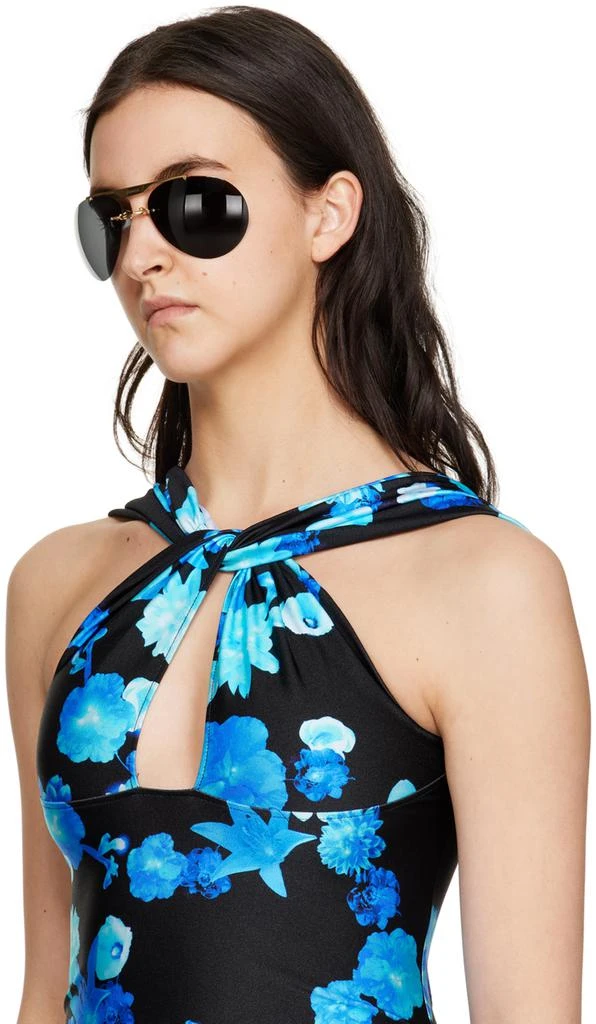 商品COPERNI|Black & Gold Clip-On Sunglasses,价格¥1467,第3张图片详细描述