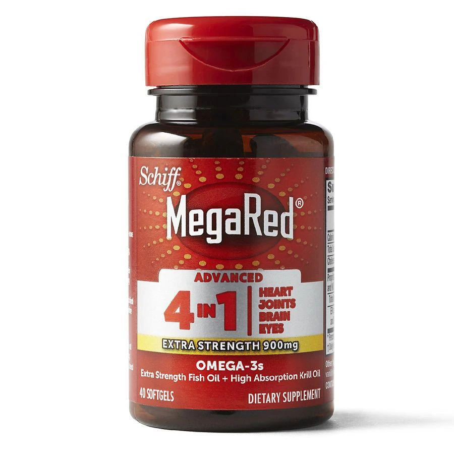 商品MegaRed|Advanced 4in1 500mg Omega-3 Fish + Krill Oil Supplement Softgel,价格¥243,第3张图片详细描述