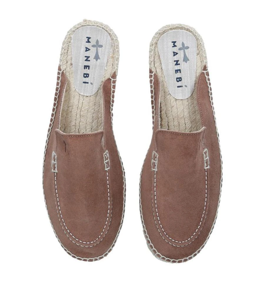 商品Manebi|Suede Hamptons Espadrille Mules,价格¥885,第4张图片详细描述